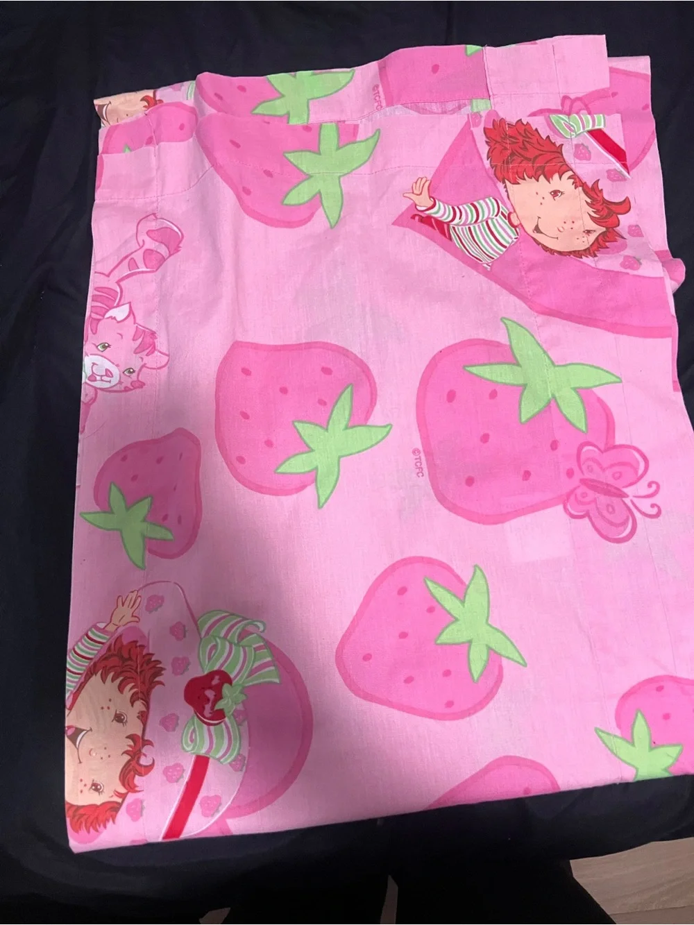Vintage Strawberry Shortcake Window Valance